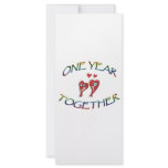 ONE YEAR TOGETHER rack cards