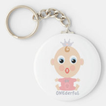 ONEderful BABY Face - pink Key Chains