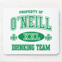 O'Neil Irish Drinking Team Mouse Pad