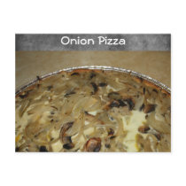 Onion Pizza Recipe Postcard