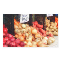 Onions and Potatoes Rectangle Stickers