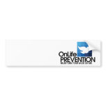 OnLife Bumper Sticker Ver. II White bumper stickers