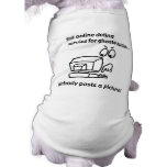 Online Dating Ghost Halloween pet clothing