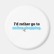 Online Shopping Refrigerator Magnet