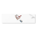 Online survey or questionnaire concept bumper stickers