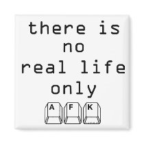 Only AFK Refrigerator Magnet