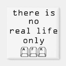 Only AFK Refrigerator Magnet