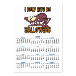 only bite on halloween silly spider cartoon business cards