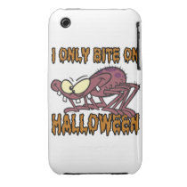 only bite on halloween silly spider cartoon case-mate iphone 3 case