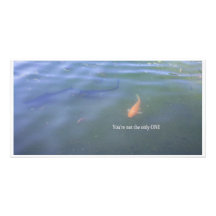 Only fish in the sea personalized photo card