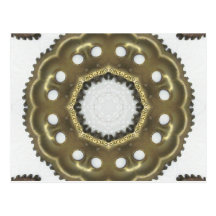 Only Gears Mandala Postcard
