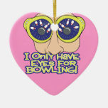 only have eyes for BOWLING Christmas Tree Ornaments