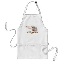 Only one wolf for me apron