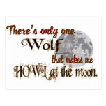 Only one wolf for me postcard