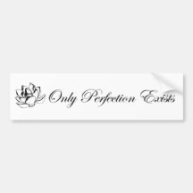 Only Perfection Exists Bumper Stickers