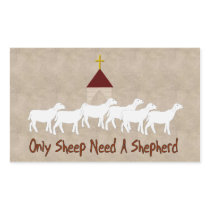 Only Sheep Need Shepherd Sticker