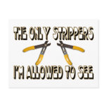 Only Strippers postcards