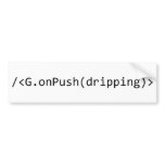 onPush Bumper Stickers