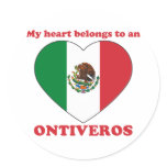 Ontiveros Round Stickers