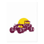 ontruction road grader post cards