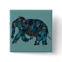 Onyx Elephant Button