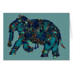 Onyx Elephant Greeting Card