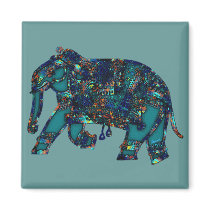 Onyx Elephant Magnets