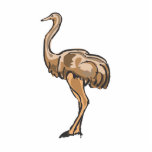 Onyx Ostrich photo sculptures