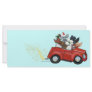Oodles Poodles red Car Christmas Rack Card Template