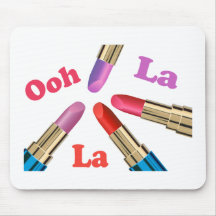 Ooh La La Luscious Lipstick Mouse Pads
