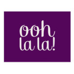 Ooh La La Purple Post Card