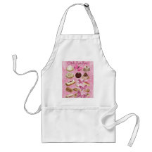Oohlala temptation Vintage Chocolate Pink Paris Aprons
