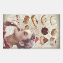 Oohlala temptation Vintage Paris Lady Fashion Sticker