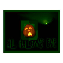 OooOooooOo WarP o'Lantern Postcard
