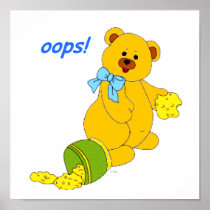 Oops Bear Posters
