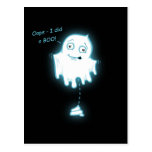 "Oops - I did a Boo" Halloween/Ghost Postcard