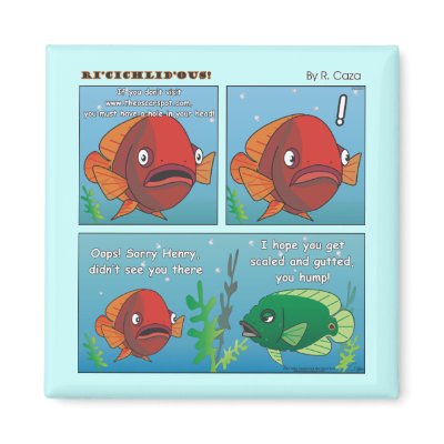 Oops! Sorry Henry Refrigerator Magnet by oscar_azac
