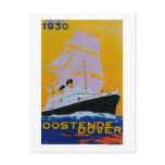Oostende Dover Vintage PosterEurope postcards