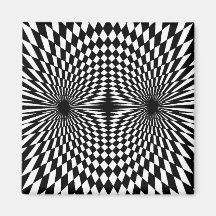 Op Art #12 Refrigerator Magnet