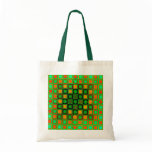 Op Art Green Budget Bag