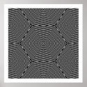 Op Art Only Symmetrical Shapes 04 Seamless posters