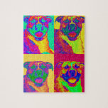 Op Art Pitbull Puzzle