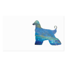 Opal Afghan Hound Business Cards