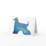 Opal Afghan Hound Card