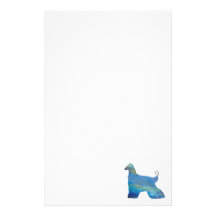Opal Afghan Hound Stationary Customised Stationery