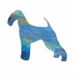 Opal Airedale Terrier Jewellery Pin photo sculptures