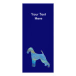 Opal Airedale Terrier Rack Card rack cards