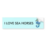 Opal Sea Horse Bumper Sticker