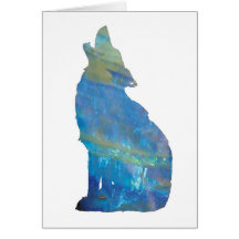 Opal Wolf Card