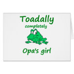 opa's girl greeting card